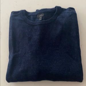 J Crew navy cotton/wool sweater. Never worn.